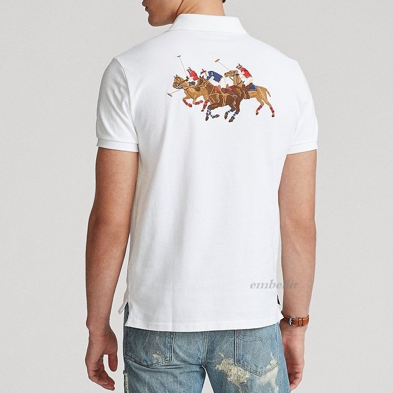 SALE 入手困難 国内発送 Ralph Lauren トリプルポニーポロシャツ