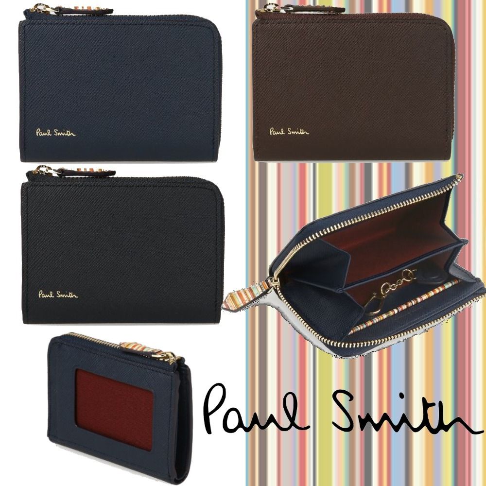国内即発☆PaulSmith】ジップストローグレイン パスケース