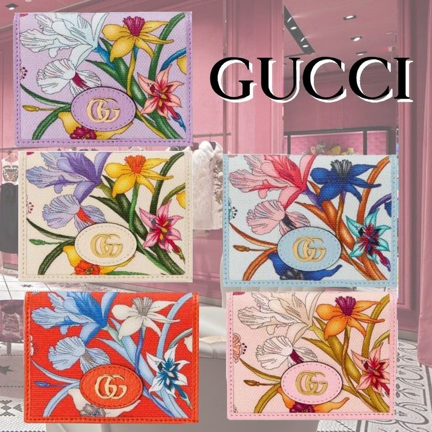 希少!日本限定【GUCCI】 フローラプリント カードケース 国内発 希少!日本限定【GUCCI】 フローラプリント カードケース 国内発