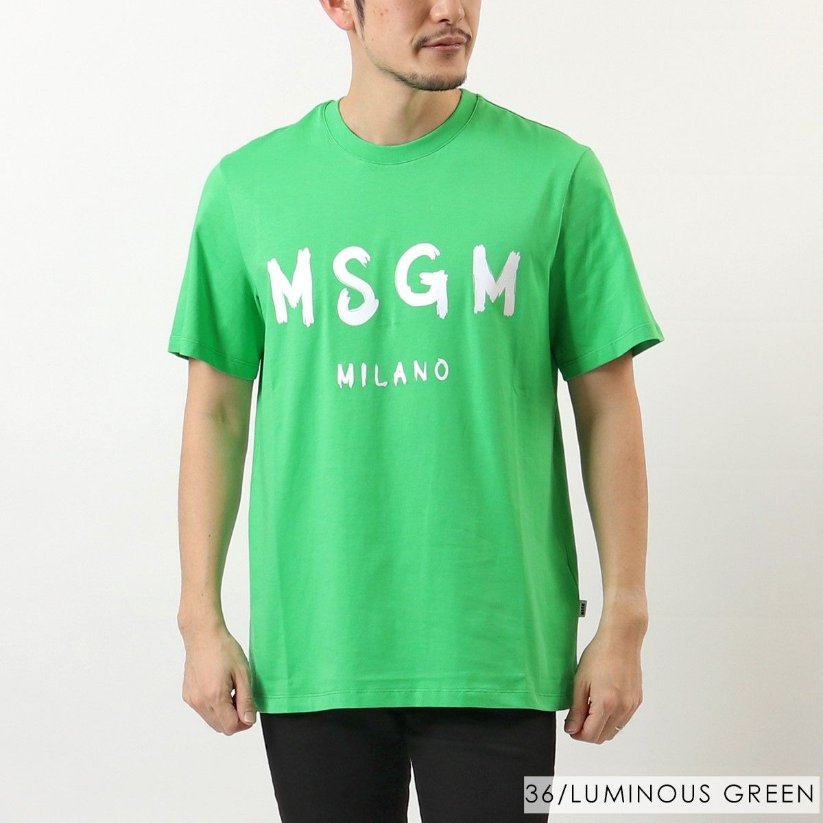 MSGM 半袖 Tシャツ 2840MM97 クルーネック オーバーサイズ (MSGM/T MSGM 半袖 Tシャツ 2840MM97 クルーネック オーバーサイズ (MSGM/T
