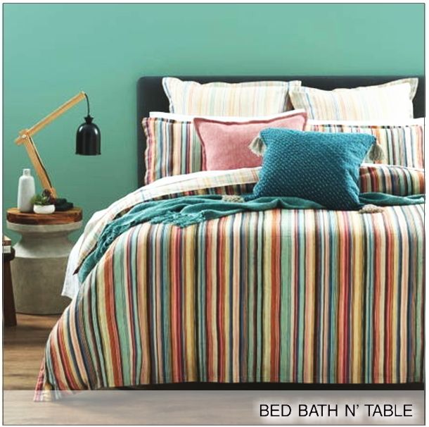 Bed Bath N' Table□マルチストライプ布団&枕カバーセット (BED BATH Bed Bath N' Table□マルチストライプ布団&枕カバーセット (BED BATH