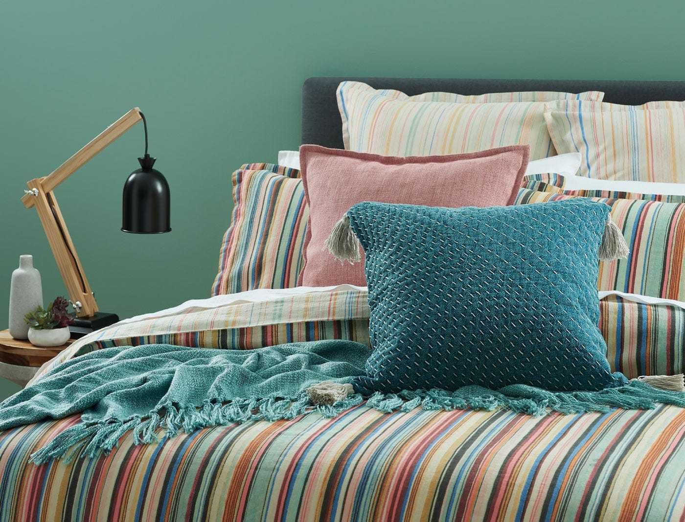Bed Bath N' Table□マルチストライプ布団&枕カバーセット (BED BATH Bed Bath N' Table□マルチストライプ布団&枕カバーセット (BED BATH