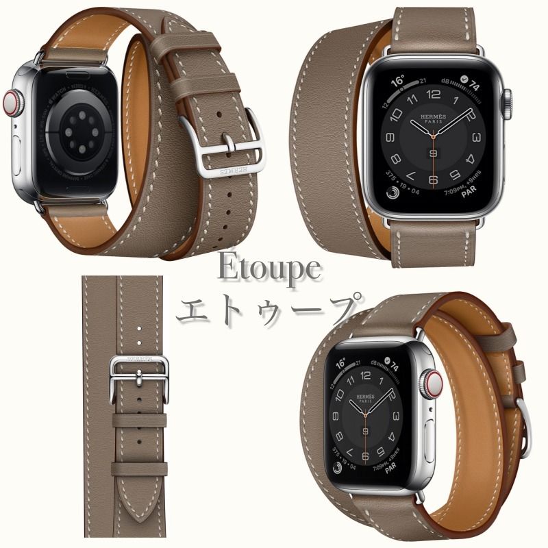 日本完売】Apple Watch Hermesドゥブルトゥール 40mmベルト (HERMES ...