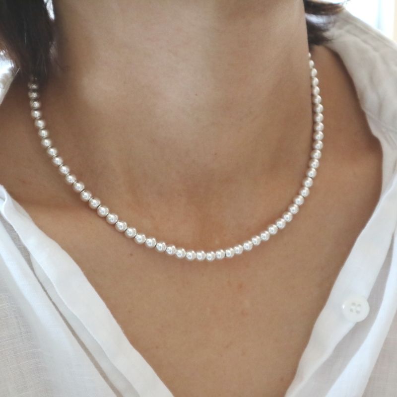 HARPO ハルポNAVAJO PEARL 5mm×40cmネックレスナバホパール (harpo 公式売上 Harpo 40cm 5mm ナバホパール ネックレス