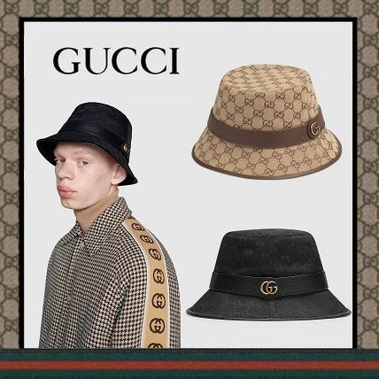 GUCCI 】GGキャンバス フェドラハット (ダブルG付き) (GUCCI/ハット GUCCI 】GGキャンバス フェドラハット (ダブルG付き) (GUCCI/ハット