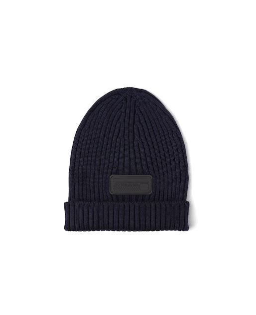 大人気【PRADA】プラダ Wool beanie ニット帽 帽子 (PRADA/ニット ...