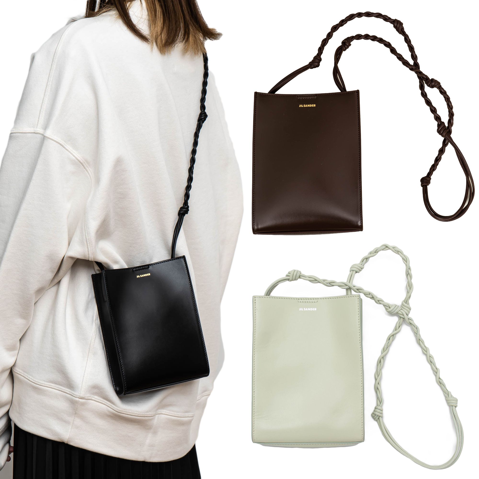 関税込JIL SANDER TANGLE SMALL ロゴ クロスボディバッグ (Jil Sander 関税込JIL SANDER TANGLE SMALL ロゴ クロスボディバッグ (Jil Sander