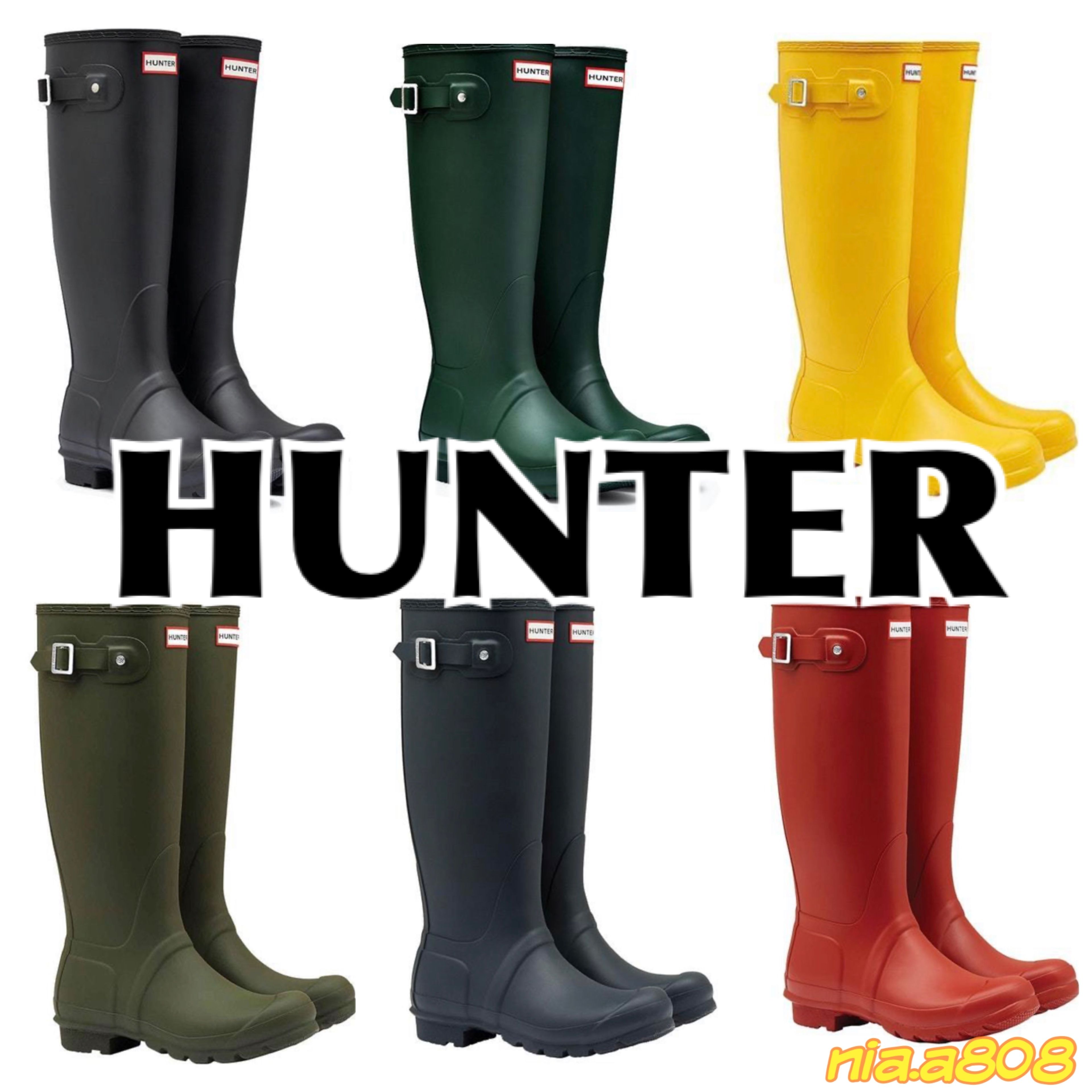 関税・送料込】HUNTER☆ウェリントンブーツ ロングブーツ 長靴 (HUNTER ...