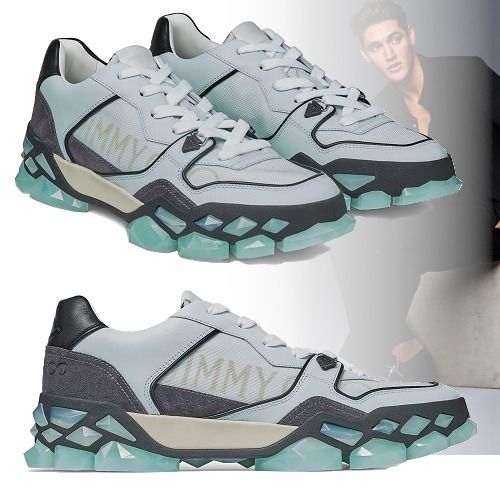 JimmyChoo DIAMOND X TRAINER/M ロゴ入り ロートップ スニーカー JimmyChoo DIAMOND X TRAINER/M ロゴ入り ロートップ スニーカー