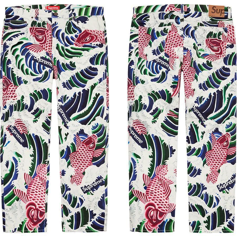 Supreme Waves Regular Jeanシュプリームウエーブ柄ジーンズ Supreme Waves Regular Jeanシュプリームウエーブ柄ジーンズ