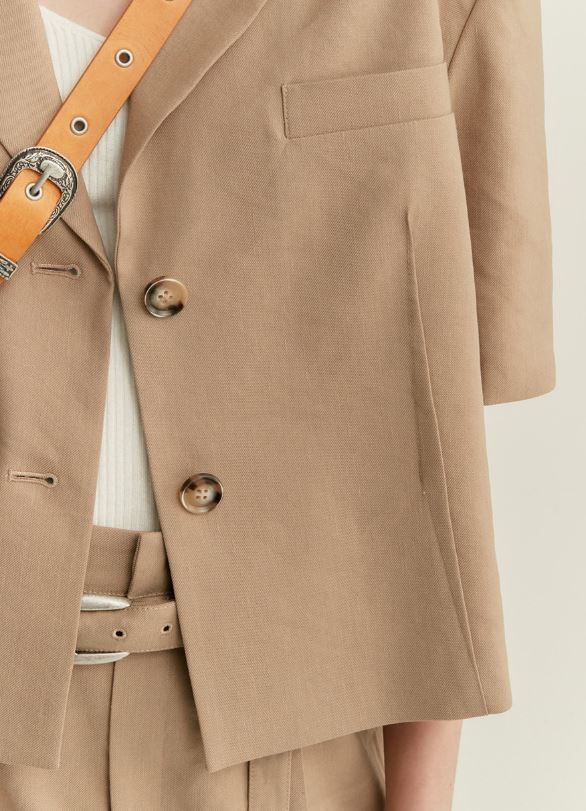 ◇ANDERSSON BELL◇ SCALA LINEN CROPPED BLAZER 半袖 リネン ◇ANDERSSON BELL◇ SCALA LINEN CROPPED BLAZER 半袖 リネン