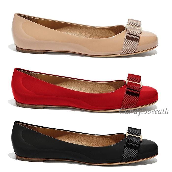 SALVATORE FERRAGAMO ヴァリナ ヴァラ・リボン バレリーナ (Salvatore SALVATORE FERRAGAMO ヴァリナ ヴァラ・リボン バレリーナ (Salvatore
