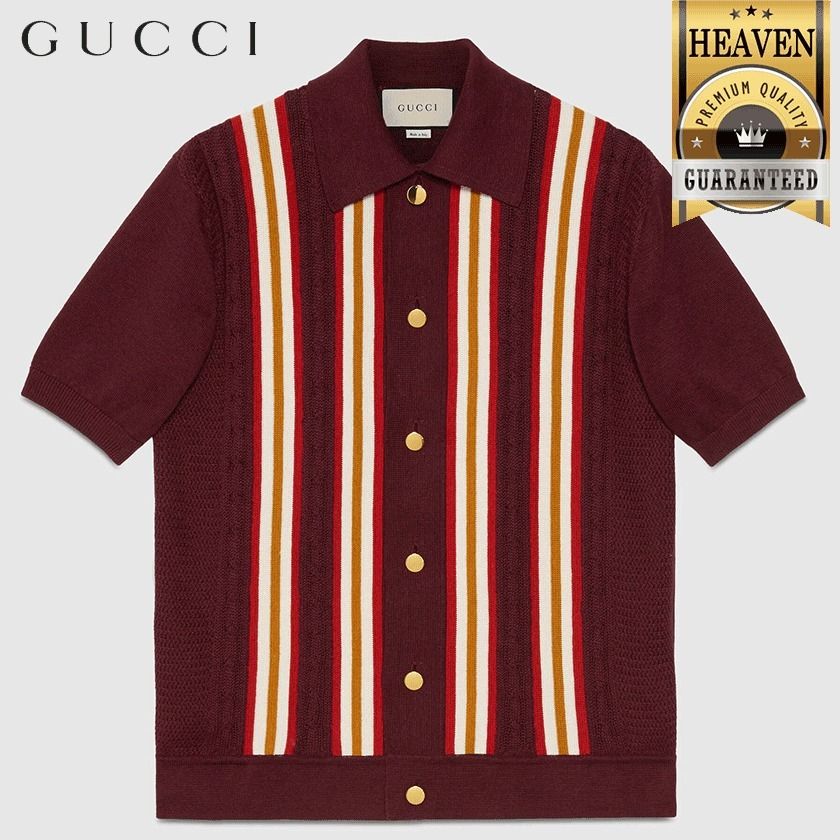 累積売上総額第1位【GUCCI★20/21秋冬】COTTON LINEN POLO