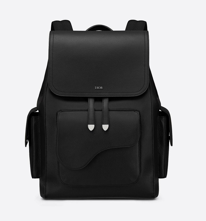 DIOR】20AW新作*グレインドカーフスキン Saddle バックパック (Dior DIOR】20AW新作*グレインドカーフスキン Saddle バックパック (Dior