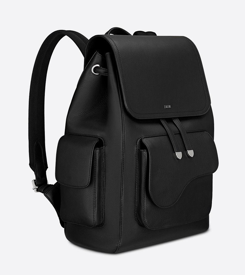 DIOR】20AW新作*グレインドカーフスキン Saddle バックパック (Dior DIOR】20AW新作*グレインドカーフスキン Saddle バックパック (Dior