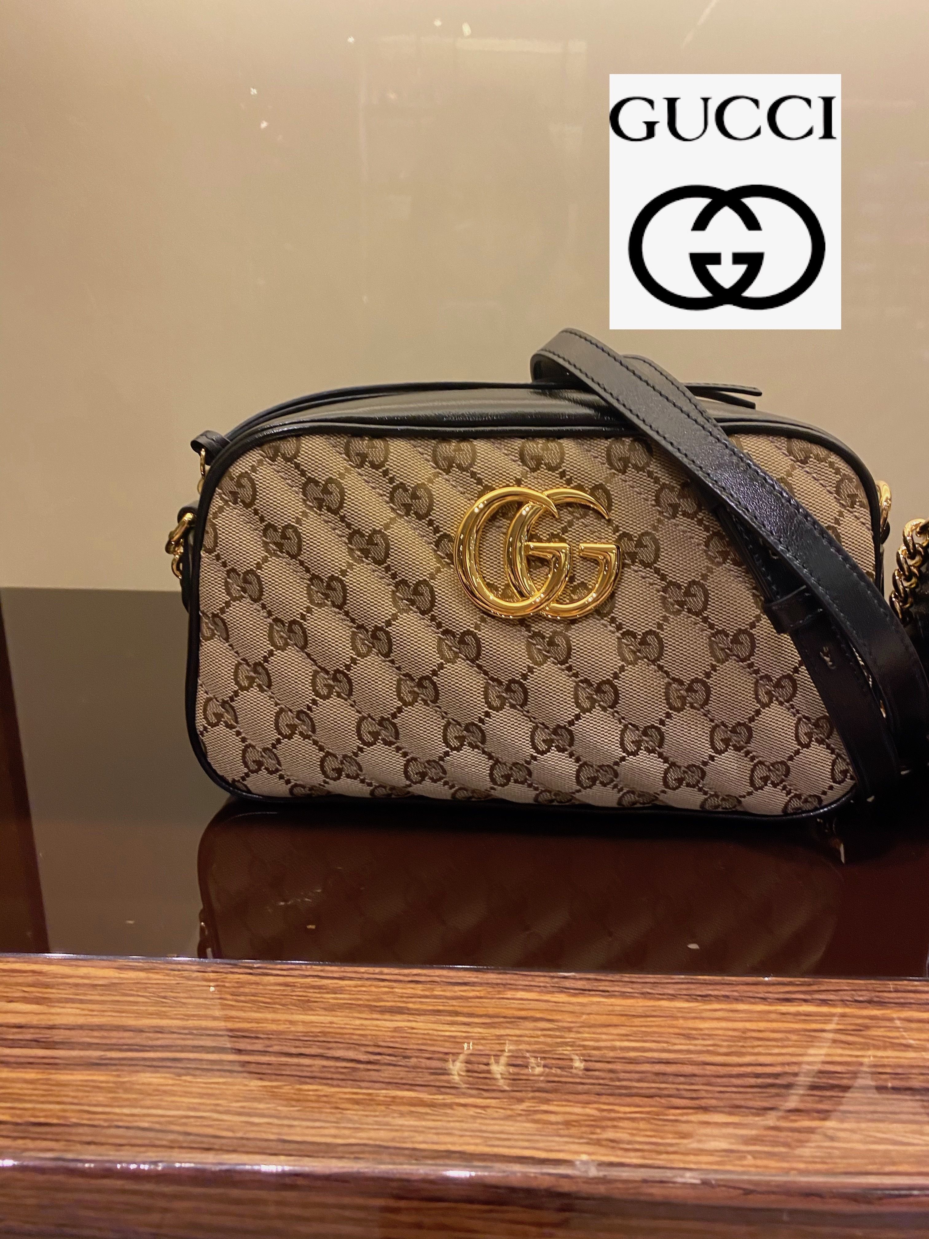 直営店購入!グッチ☆GG Marmont small shoulder bag (GUCCI 直営店購入!グッチ☆GG Marmont small shoulder bag (GUCCI