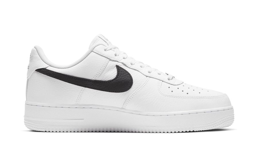 Nike Air Force 1 Low Zip Swoosh White Black SS 20 2020 (Nike