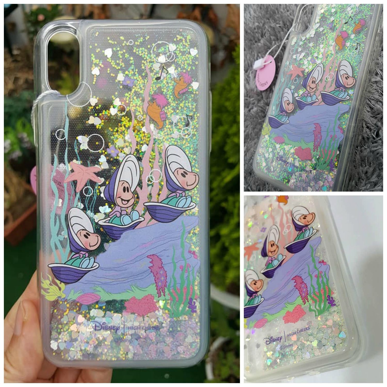 High Cheeks Disney Oysters Under The Sea Glitter Phonecase High Cheeks Iphone スマホケース Buyma