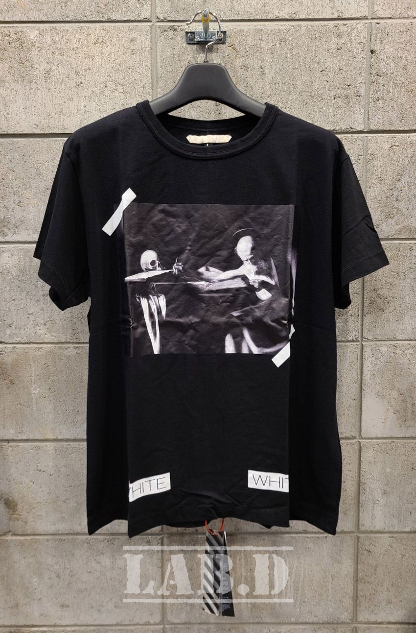 OFF-WHITE --- CARAVAGGIO T-SHIRT BLACK カラバッジョ 半袖T 黒 (Off ...