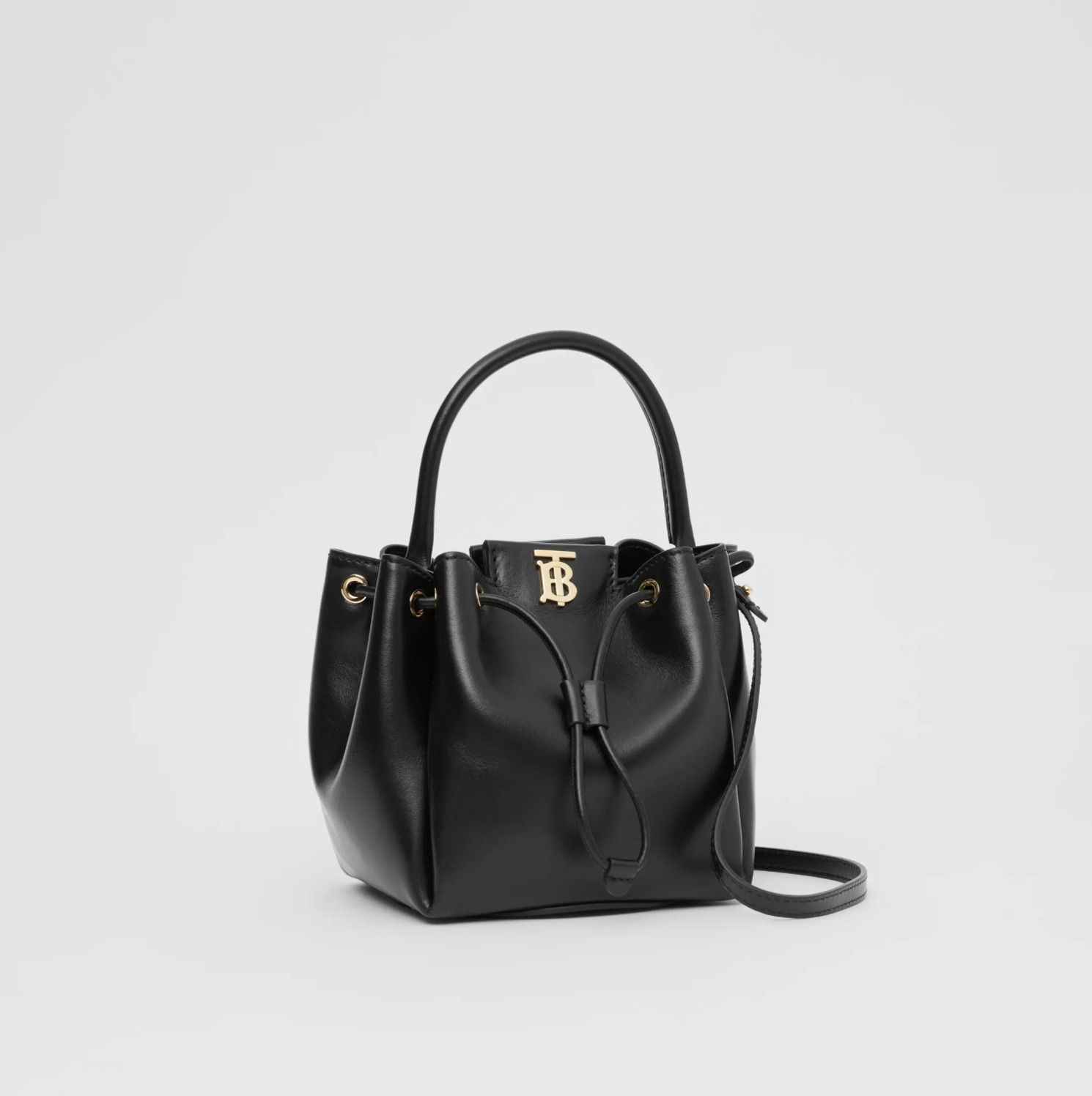◇BURBERRY◇モノグラムモチーフ レザー バケットバッグ (Burberry ...