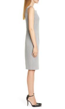 Hugo Boss ★ Davenara Sleeveless Houndstooth Sheath Dress