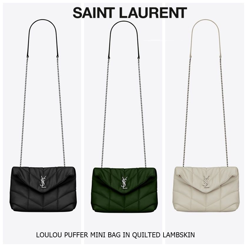 サンローラン ルル パファー ミニ バッグ キルティング (Saint Laurent サンローラン ルル パファー ミニ バッグ キルティング (Saint Laurent