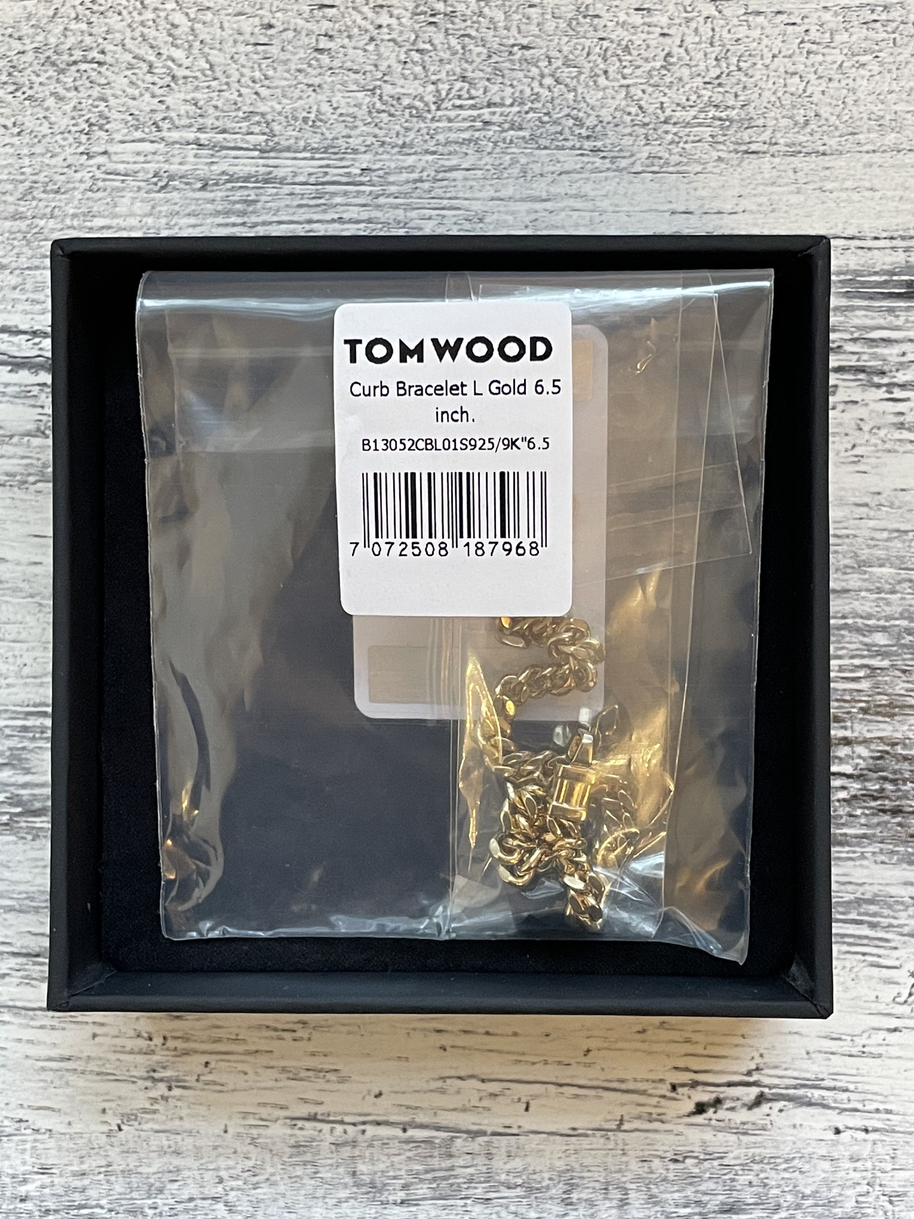 □日本未入荷・送料込□Tom Wood Curb Bracelet L Gold ゴールド