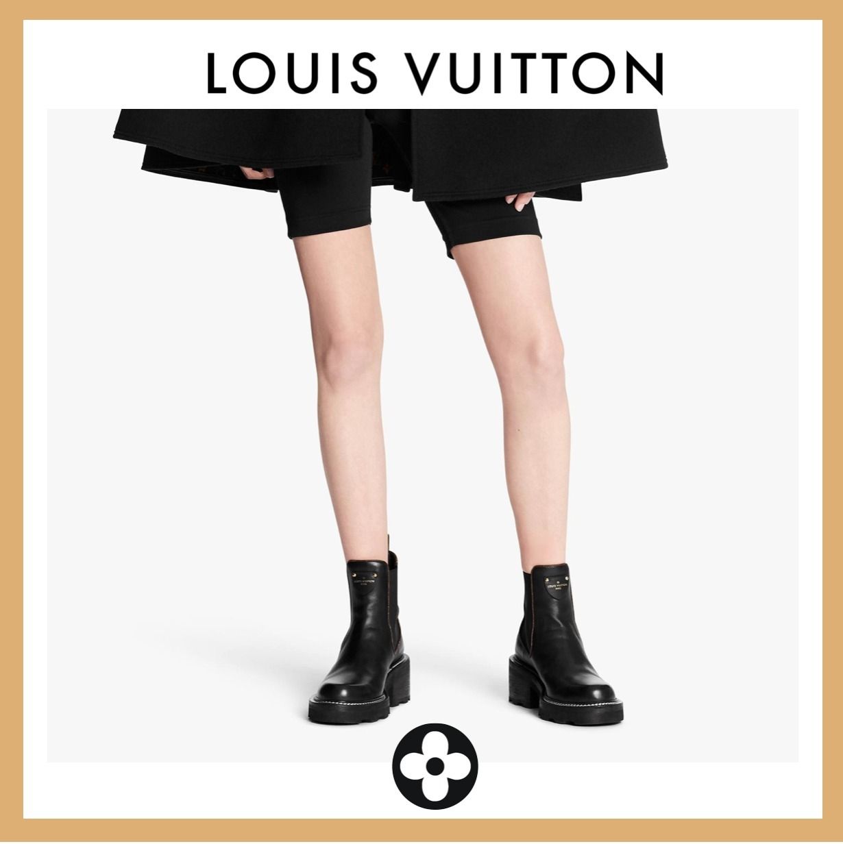 LOUIS VUITTON LVボブール・ライン アンクルブーツ ショート (Louis LOUIS VUITTON LVボブール・ライン アンクルブーツ ショート (Louis