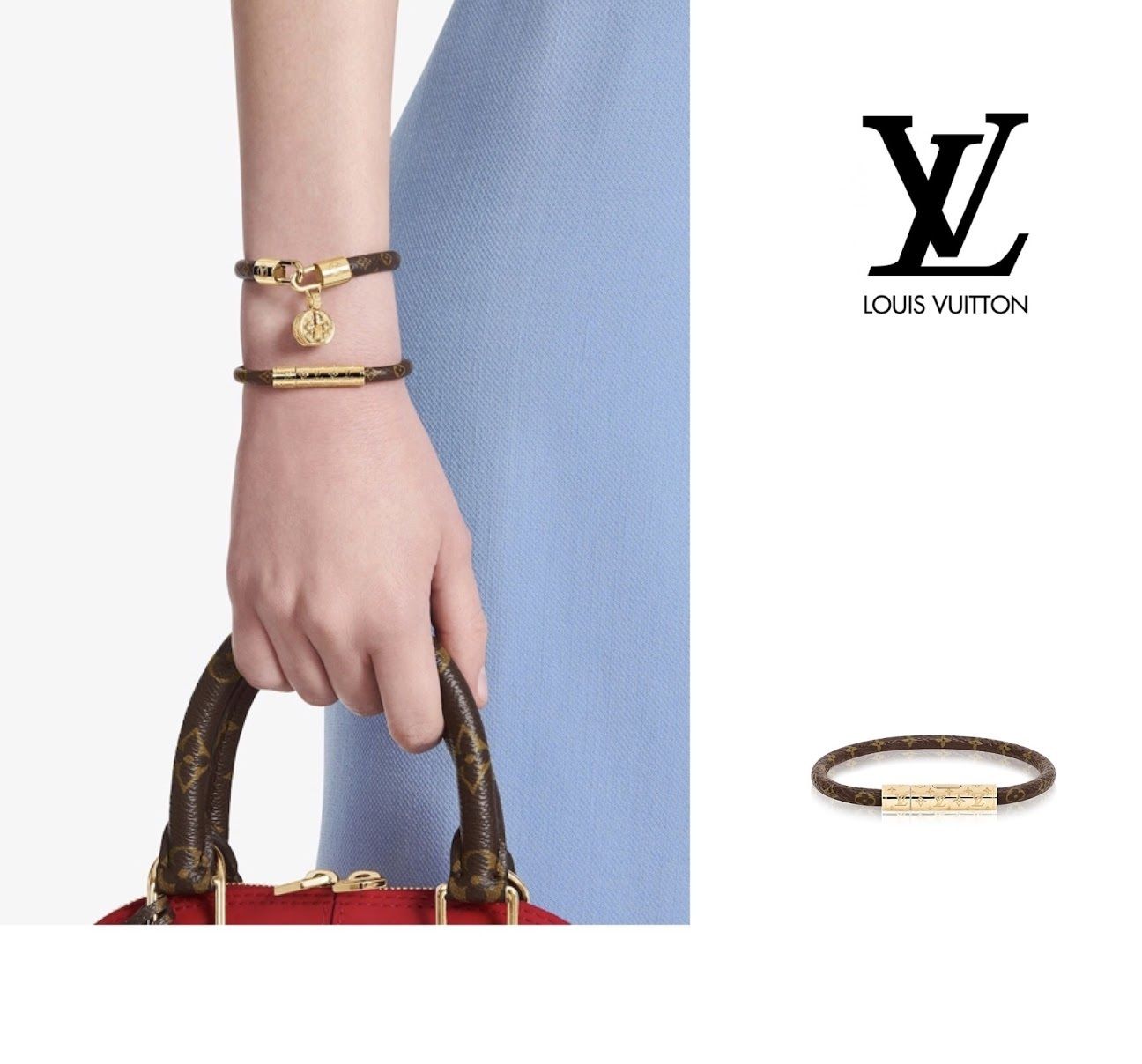 国内発送【Louis Vuitton】ブラスレ・LV コンフィデンシャル (Louis WEBストア限定 LOUIS VUITTON ブラスレ・LVコンフィデンシャル サイズ15 ブレスレット