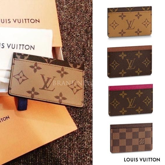 国内発すぐ届く ギフトにも LouisVuitton ヴィトンカードケース (Louis