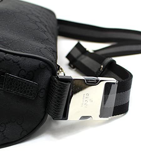 国内☆GUCCI GG ナイロンウエストバッグ・ボディバッグ 黒 (GUCCI ...