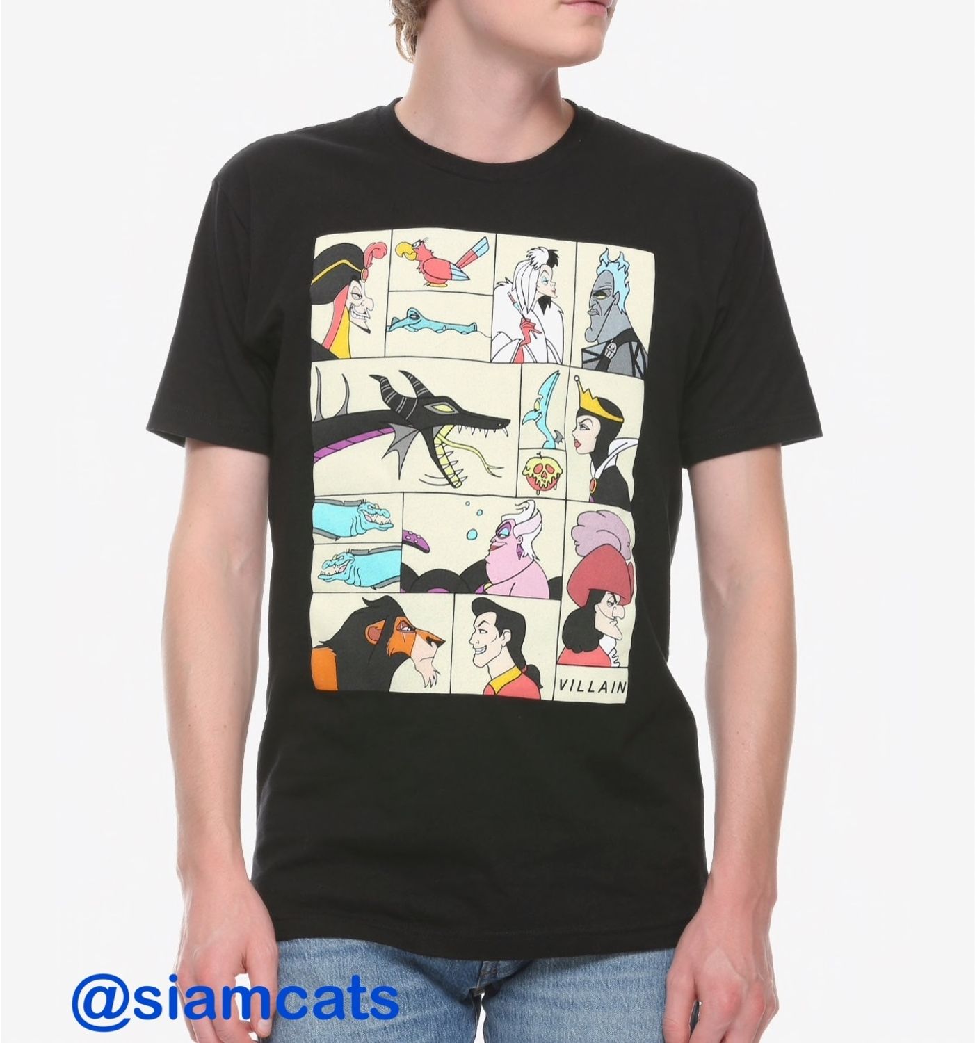 Disney Villains ヴィランズ Box T シャツ Men S Disney Tシャツ カットソー Buyma