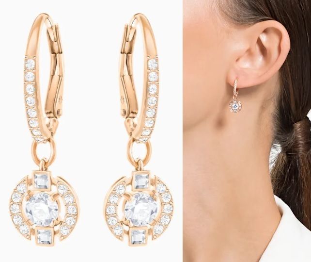 ブランド通販 SWAROVSKI セール！SPARKLING DANCE ROUND ピアス (SWAROVSKI アクセサリー
