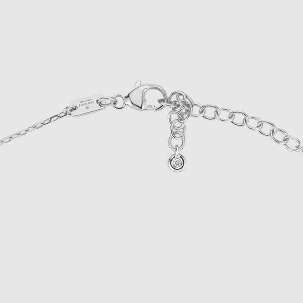 GUCCI GGランニング ホワイトゴールド ネックレス 直営店買付 (GUCCI