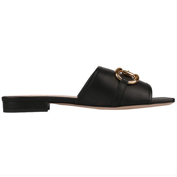 ☆GUCCI☆ スライド レザーサンダル ホースビット (GUCCI