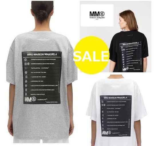 MM6 Maison Margiela】メンズOK!バックパネルプリントTシャツ (Maison