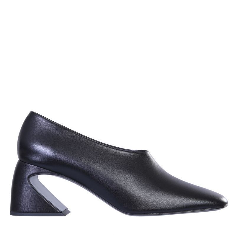 JIL SANDER】FW20☆レザー ブロックヒール パンプス Black (Jil Sander JIL SANDER】FW20☆レザー ブロックヒール パンプス Black (Jil Sander