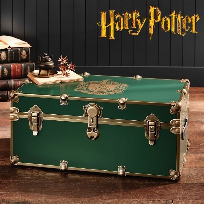 Pottery Barn☆ハリーポッター 収納 トランク スリザリン (Pottery Pottery Barn☆ハリーポッター 収納 トランク スリザリン (Pottery