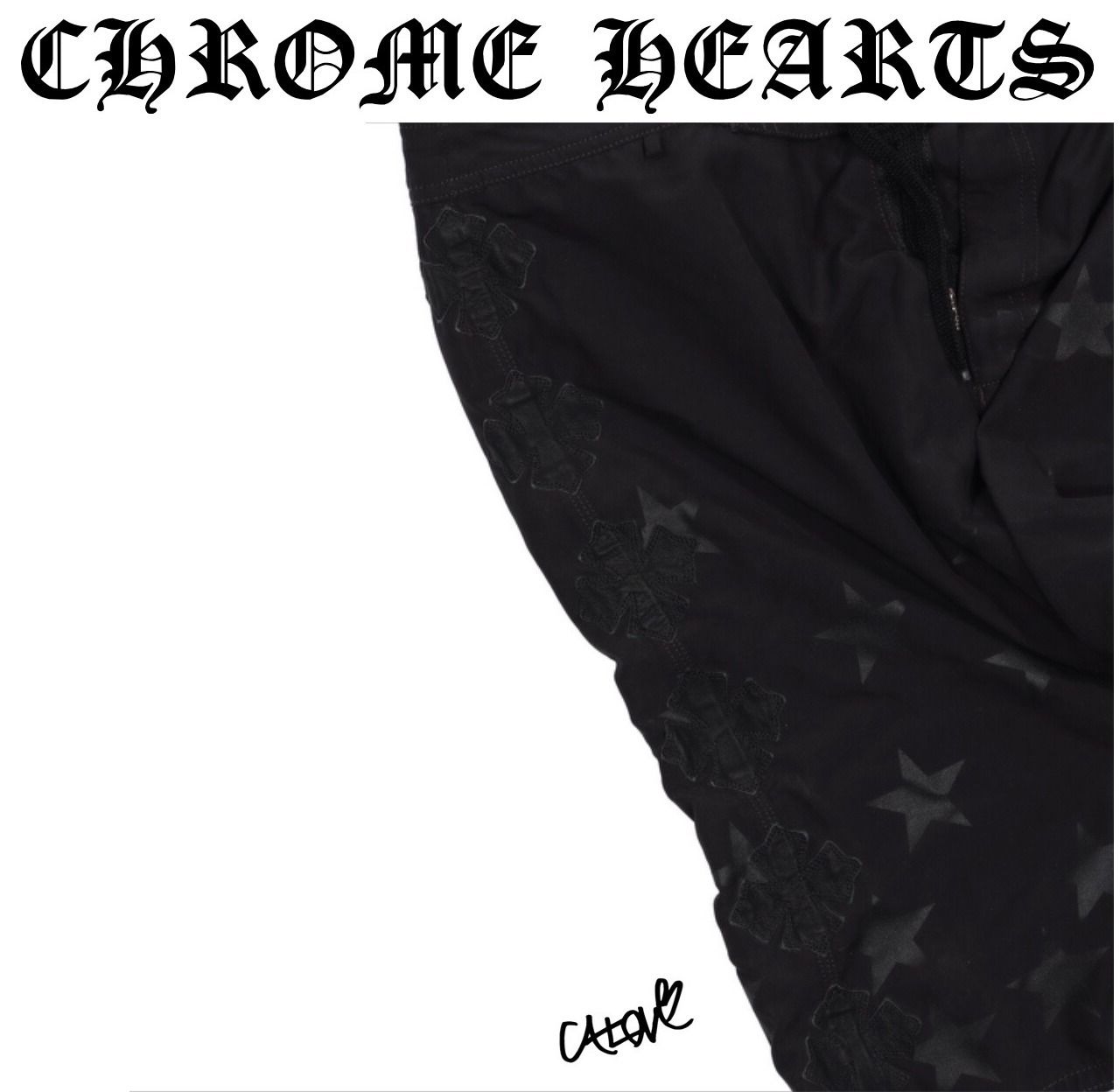 十クロムハーツ十【CHスター/スイムウェア】ブラック◇希少 (CHROME