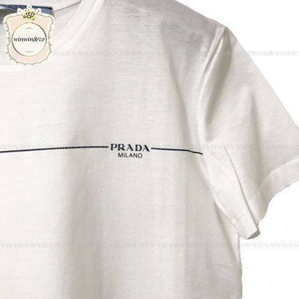 直ぐ届く∞PRADA国内発∞シンプル ロゴ 半袖クルーTシャツ 39507 直ぐ届く∞PRADA国内発∞シンプル ロゴ 半袖クルーTシャツ 39507