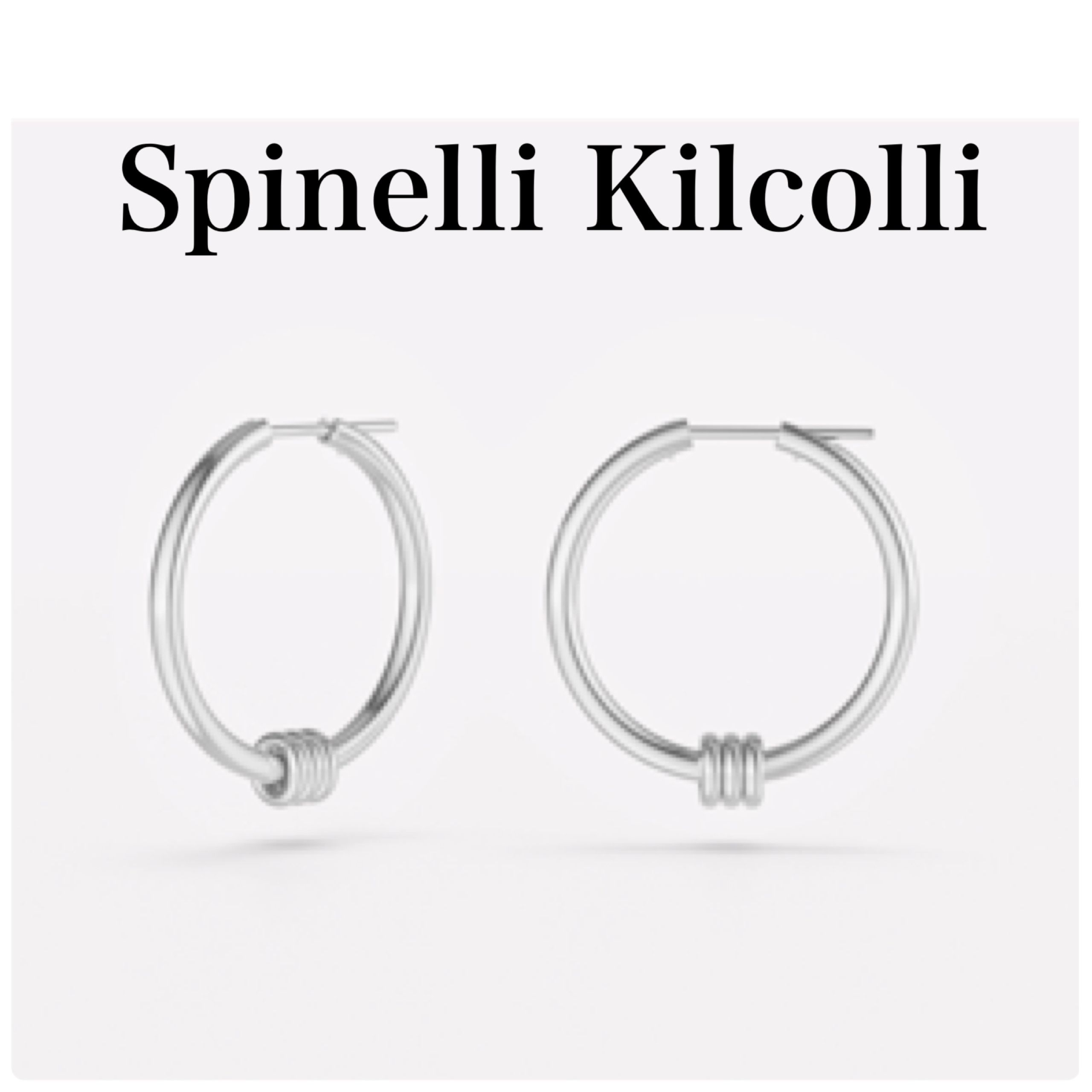 海外限定☆【Spinelli Kilcolli】Argo Hoops Silver ピアス 海外限定☆【Spinelli Kilcolli】Argo Hoops Silver ピアス