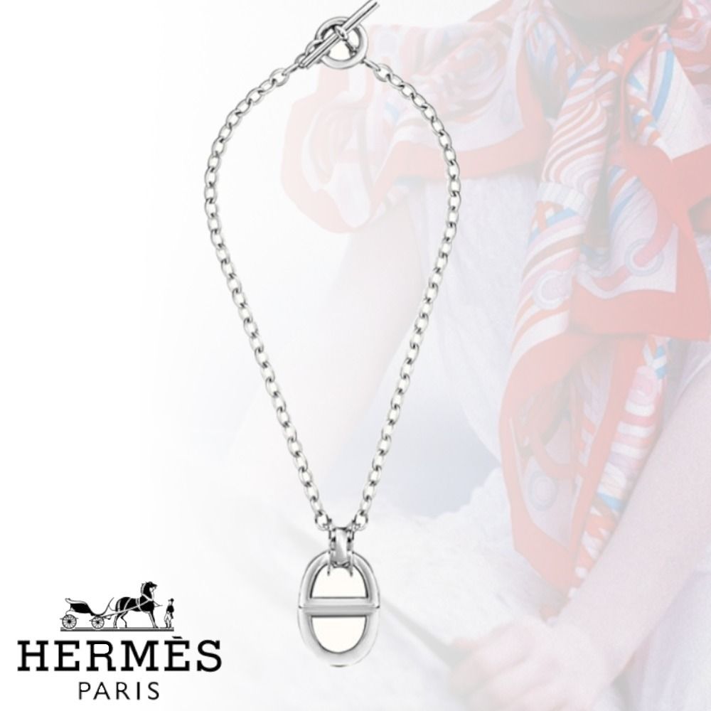 HERMES エルメス ネックレス レポンス TGM シルバー (HERMES