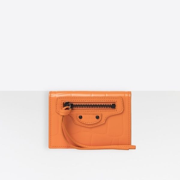 BALENCIAGA】*NEO CLASSIC MINI クロコウォレット☆640107 (BALENCIAGA BALENCIAGA】*NEO CLASSIC MINI クロコウォレット☆640107 (BALENCIAGA