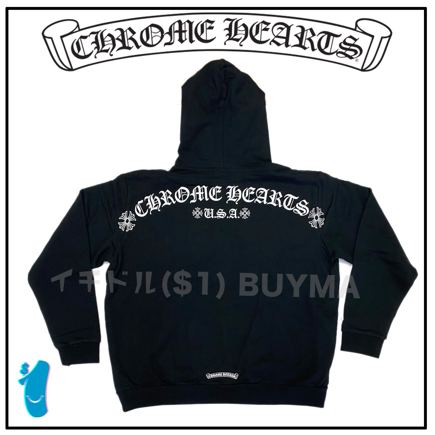 Chrome Hearts クロムハーツ USA Zip up Hoodie パーカー