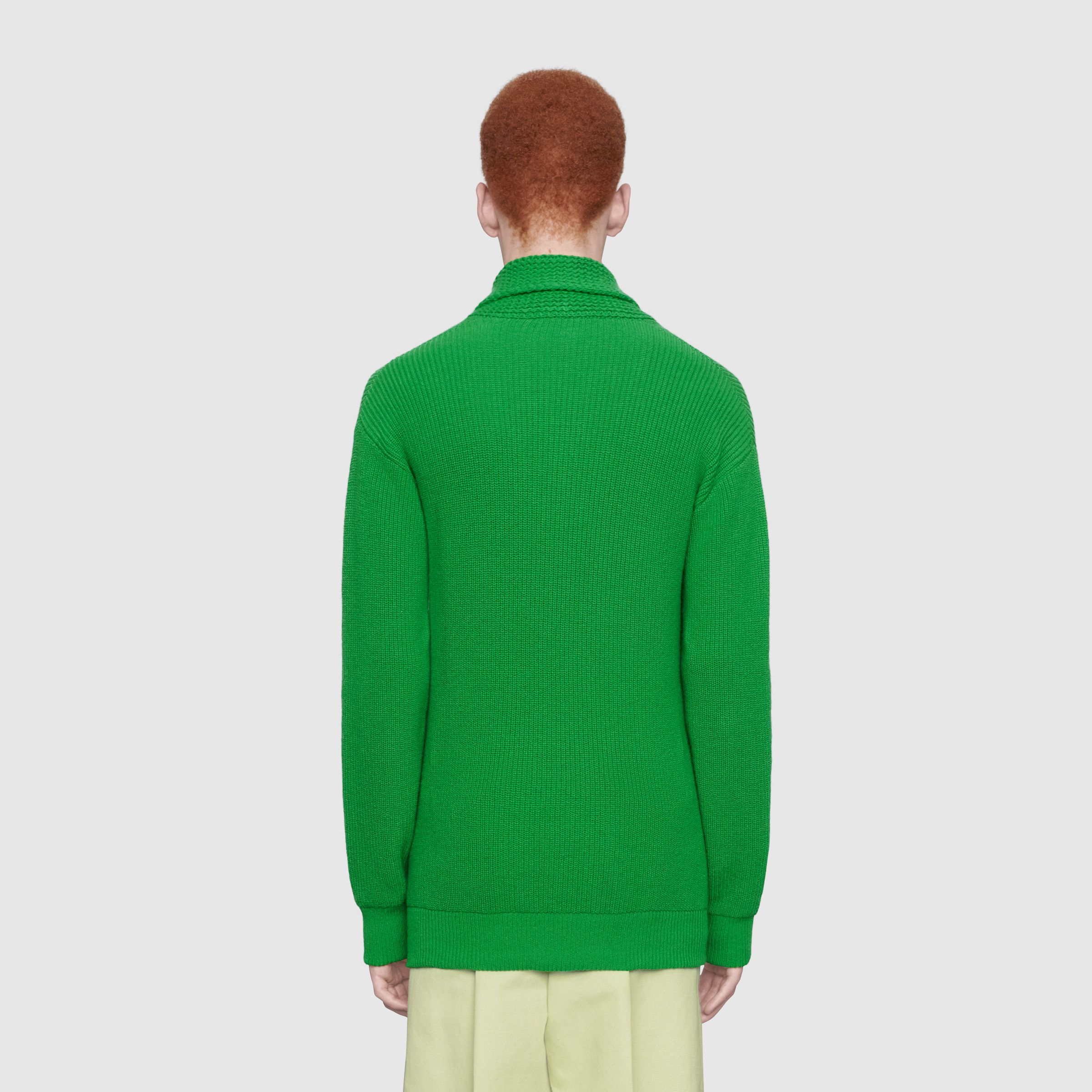 累積売上総額第1位【GUCCI☆20/21秋冬】RIB KNIT WOOL POLO (GUCCI ...