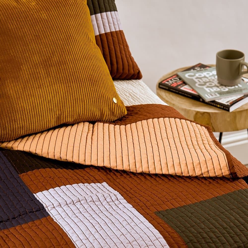 北欧ブランド◇ferm LIVING◇パッチワ一クキルトブランケット (ferm 北欧ブランド◇ferm LIVING◇パッチワ一クキルトブランケット (ferm