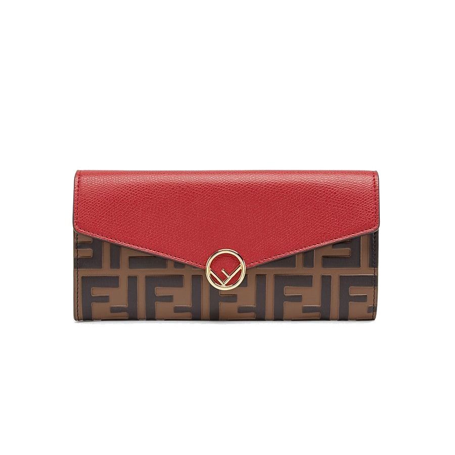 割引 FENDI IS 【FENDI】F FF 8M0251 ロゴ入コンチネンタルロング財布 長財布 FENDI】F IS FENDI FF ロゴ入コンチネンタルロング財布 8M0251 (FENDI