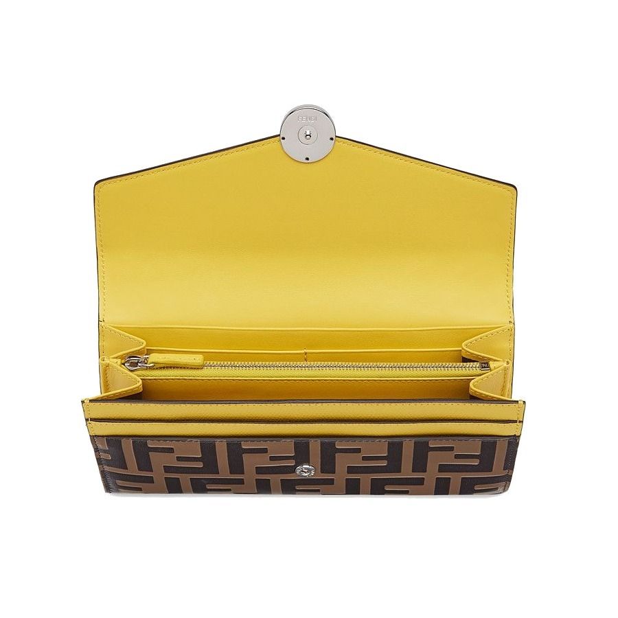 割引 FENDI IS 【FENDI】F FF 8M0251 ロゴ入コンチネンタルロング財布 長財布 FENDI】F IS FENDI FF ロゴ入コンチネンタルロング財布 8M0251 (FENDI