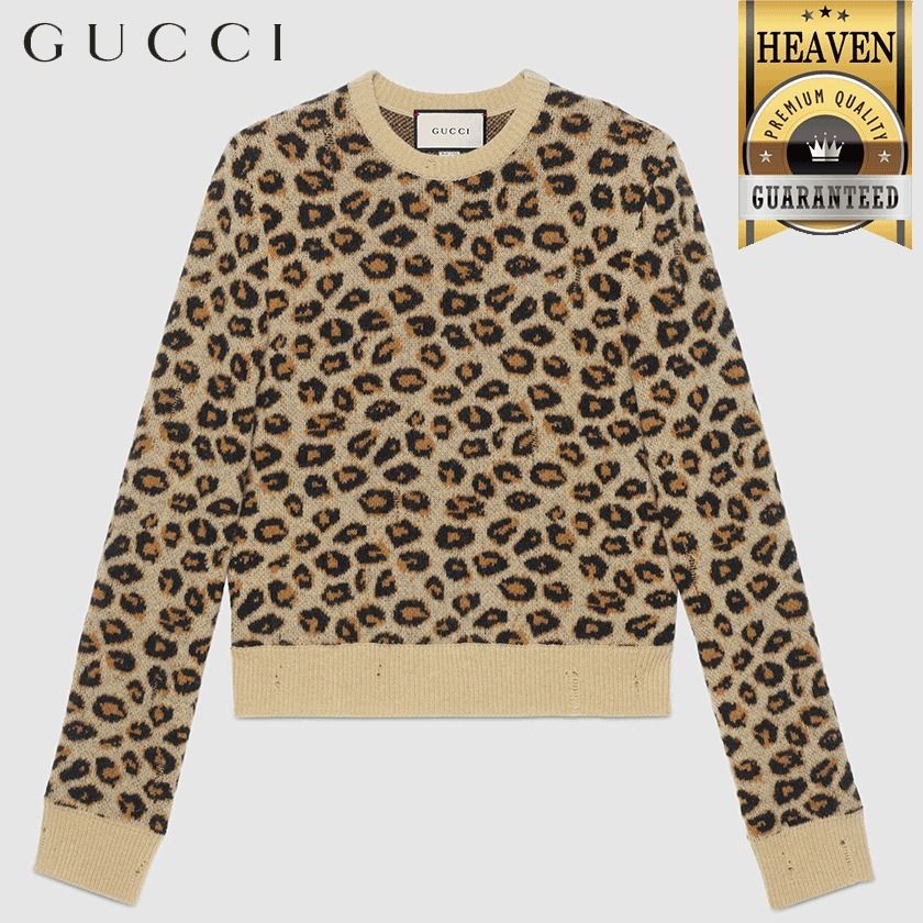 累積売上総額第1位【GUCCI☆20/21秋冬】LEOPARD WOOL SWEATER (GUCCI 累積売上総額第1位【GUCCI☆20/21秋冬】LEOPARD WOOL SWEATER (GUCCI