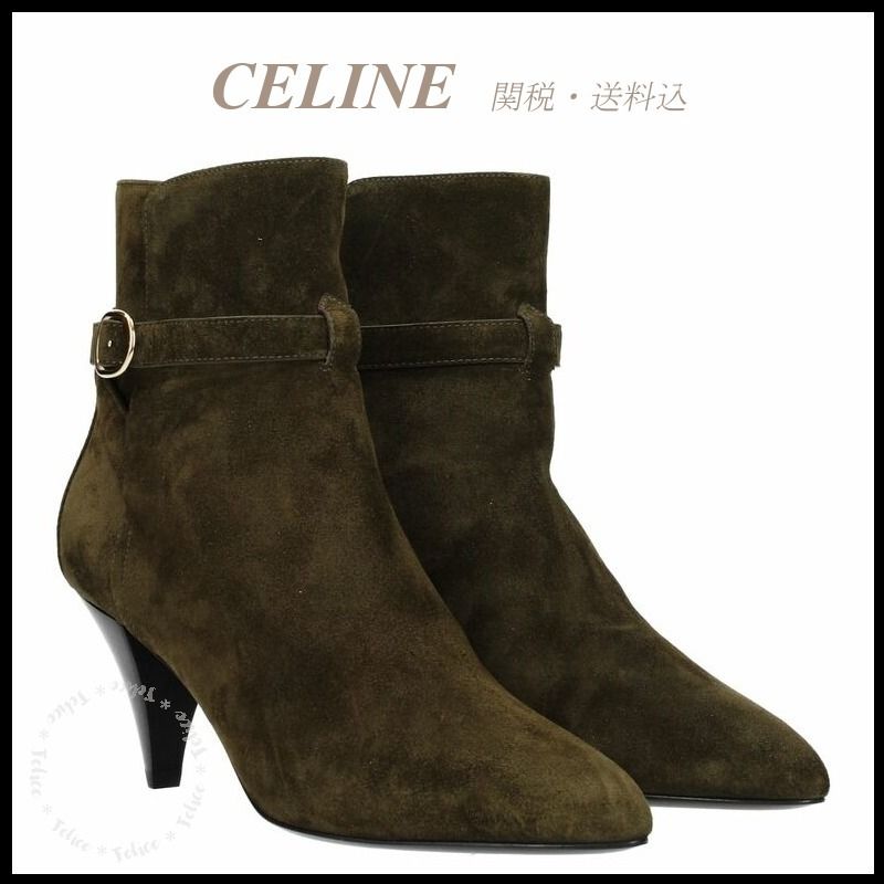 CELINE スエードヒール 最大79%OFFクーポン